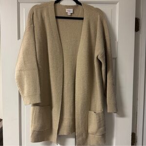 LuLaRoe • Tan Open-Front Cardigan